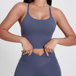 Top Deportivo con Espalda Cruzada y Sujetador Incorporado, Alta Elasticidad, Suave como la Mantequilla, Transpirable, para Yoga y Fitness - Product Image 4