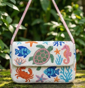 2026 New Arrival <b>Seed</b> Beaded <b>Storage</b> Bag Butterfly Pattern Shoulder Bag Premium Women's Purse Evening Wedding Fashion Handbag - Product Image 3