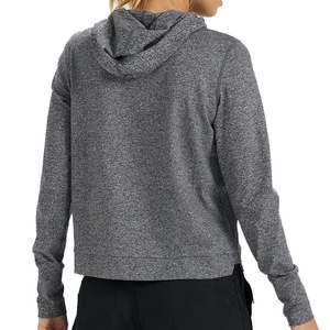 Sudadera con Capucha para Mujer, Mezcla de Algodón, Tejido de Punto, Manga Larga, Color Sólido, Transpirable, para Otoño - Product Image 2
