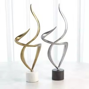 High Quality Metal Sculpture Artistic Figurine <b>Decorative</b> Showpiece for Home Living Room <b>Table</b> <b>Decor</b> Modern Interior Accent - Product Image 1