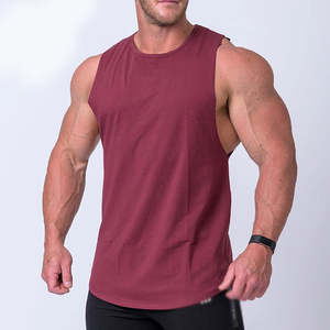 Débardeur de sport pour homme à capuche, tricoté, avec empiècements perforés, uni, pour la musculation - Product Image 4