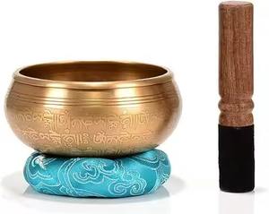 Bol chantant artisanal en métal de qualité supérieure pour la méditation, la thérapie sonore, le yoga, la relaxation et la pratique de la pleine conscience - Product Image 3