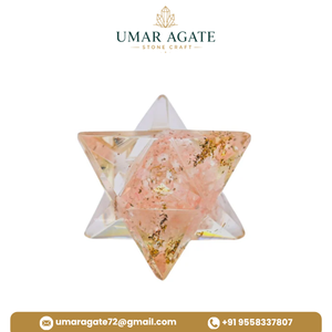 Precio al por mayor: Gema de ágata Umar tallada, Mezcla de orgón, Varita mágica, Pequeña estrella Merkaba, Suministro a granel - Product Image 3