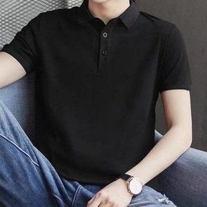Polo à manches courtes pour homme, design personnalisé avec logo OEM, style coréen, t-shirt décontracté grande taille pour l'été - Product Image 4