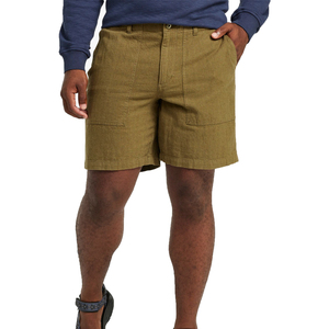 Shorts Bermuda en toile de coton écologique pour homme, couleur unie, avec poches, cordon de serrage, style décontracté, taille mi-haute, décoration à cordon - Product Image 2