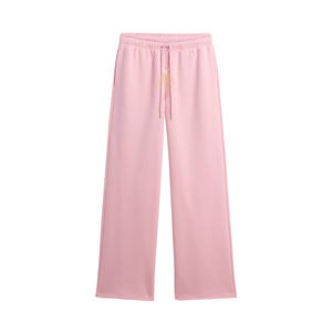 กางเกงวอร์มขาบานทรงสปอร์ตสำหรับผู้หญิง รุ่นใหม่ล่าสุด เหมาะสำหรับใส่ในฤดูหนาว มีเชือกผูกเอว ดีไซน์เรียบง่าย สไตล์ฮิปฮอป ป้ายยี่ห้อสั่งทำได้ ผลิตจากผ้าฝ้ายออร์แกนิค 100% - Product Image 4