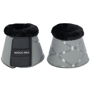 Protège-tibias pour chevaux de haute qualité, matériau très résistant, bord supérieur en fausse fourrure, rembourrage doux à l'intérieur, protège-tibias. - Product Image 3