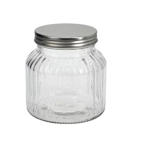 Modern Glass <b>Jar</b> With Wooden Lid For Preserving <b>Cookies</b> Candy Nuts Seeds Spices Coffee Tea And Dry Ingredients - Product Image 1