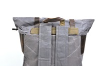 Sac à dos en cuir véritable et toile, résistant à l'eau, tendance, décontracté, pour voyage, école, ordinateur portable, fermeture éclair, logo personnalisé, fabrication LCB-0097