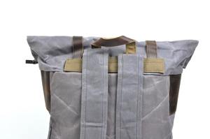 Mochila de Lona y Cuero, Estilo Casual, para Viajes, Escuela, Portátil, Venta al Por Mayor, Logotipo Personalizado de Fábrica, LCB-0097 - Product Image 5