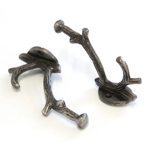 Creative 3-Prong Wall Mounted Coat <b>Hook</b> <b>Chrome</b> Finished Zinc Alloy Decorative Hat Hanger Contemporary Party Style Garments - Product Image 6