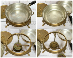 Bandeja de latón para calentar alimentos con tapa y soporte, alimentada por combustible, para eventos de catering a precio económico - Product Image 4