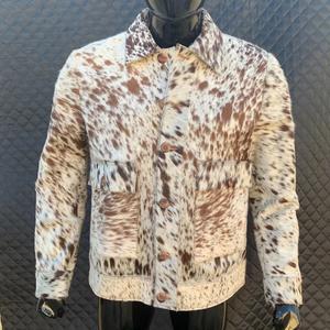 Veste en cuir de vachette véritable pour homme de haute qualité, personnalisée, best-seller, couleur unie, vêtement décontracté pour homme, veste en cuir de vachette - Product Image 1