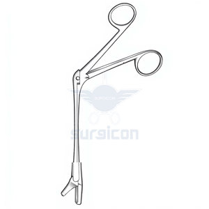 Pinces à découper nasales de 19 cm / 7-1/2 pouces de longueur avec un manche de 12 cm pour la chirurgie nasale de précision et les procédures ORL - Product Image 3