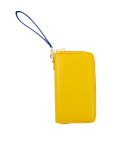 Carteras de cuero de fraternidad de hermandad personalizadas Vintage de alta calidad letras griegas en relieve delgadas carteras de hermandad antirrobo de Metal - Product Image 1