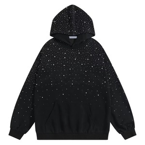 Sudadera con Capucha de Forro Polar con Pedrería para Hombre, Diseño Elegante de Invierno, Personalizable con su Propio Logotipo, Ropa Casual de Alta Calidad - Product Image 1