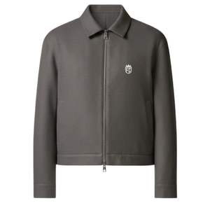 Chaqueta de Lana Mezclada para Hombre en Gris con Cierre de Cremallera, Diseño Elegante y Tela de Alta Calidad para un Estilo Moderno y Comodidad - Product Image 1