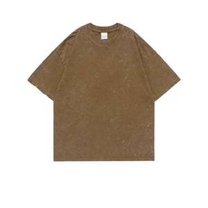 T-shirt Homme Oversize en Jersey Tricoté Lourd Uni à Manches Courtes en Polyester/Coton Écologique, Style Sportif, Logo Personnalisé - Product Image 5