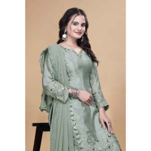 Ensemble Dupatta haut-bas et magnifique pour femmes - Product Image 3