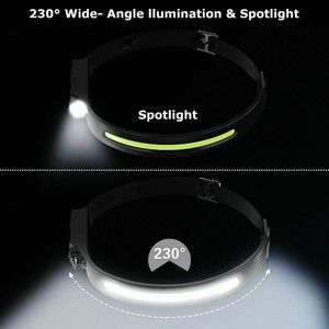 USB ricaricabile COB LED faro luce da lavoro barra fascia testa lampada per torcia da lavoro proiettori categoria di prodotto - Product Image 5