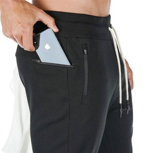 Rapid Sports Wholesale Factory Men Spring Warm <b>Canvas</b> Lace Mid Waist Fleece Plus Size Long Sweatpants Drawstring Closure - Product Image 1