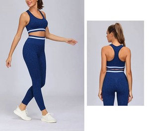 New Arrival Sportswear Custom High Waist <b>Flared</b> <b>Leggings</b> Crop Top Gym Fitness Yoga Workout Sets for girls - Product Image 6