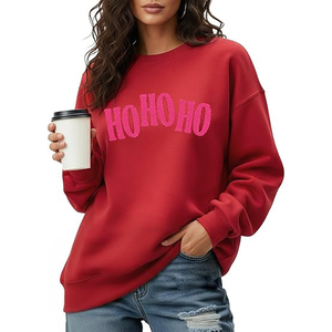 Sudadera de Mujer, Cuello Redondo, Algodón, Ligera, Transpirable, Felpa Francesa, Estilo Vintage Lavado, Prenda Esencial para el Día a Día - Product Image 5