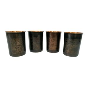 Juego de vasos de chupito de cobre puro martillado a mano, vasos de cobre mini de lujo, vasos de metal para bar, vasos para beber para hotel, bar, fiesta - Product Image 4