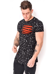T-shirt décontracté d'été pour homme, noir, à double boutonnage, manches courtes, 100% coton, séchage rapide, tricoté - Product Image 2