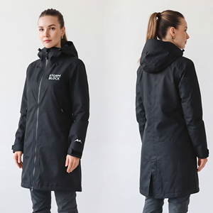 Custom Logo Women's Hooded Hardshell Hiking <b>Coat</b> <b>Waterproof</b> Outdoor Wear <b>Long</b> Hooded Jackets Nylon Polyester Hard Shell Jacket - Product Image 1