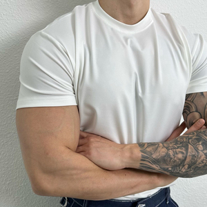 Camiseta de algodón orgánico sostenible personalizada para hombre, camiseta ecológica suave de verano para hombre - Product Image 4