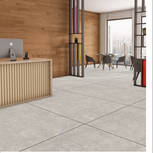 กระเบื้องลายหินอ่อนพอร์ซเลนขนาดใหญ่ 1200x1800 มม. สีขาวอัลเบิร์ต ผิวมันเงา สำหรับปูพื้นและผนัง คุณภาพพรีเมียม - Product Image 1