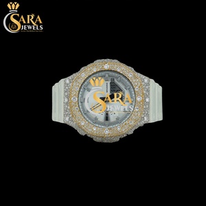 Nuevo Reloj Mecánico de Lujo con Correa de Goma y Diamantes de Moissanita, Caja Cuadrada Estilo Antiguo, Elegante y Moderno para Negocios - Product Image 1