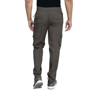 Pantalon cargo léger et tendance pour homme, coupe ajustée, confortable, style décontracté, taille haute, en toile respirante, motif droit - Product Image 2