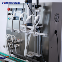Machine de remplissage électrique UPK à quatre têtes avec pompe magnétique servo et écran tactile pour boissons, produits laitiers, sirop, vinaigre, détergent, liquides