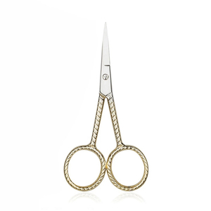 Ciseaux droits en acier inoxydable de haute qualité pour manucure et sourcils, épilation des poils du visage, ciseaux de beauté tranchants - Product Image 2