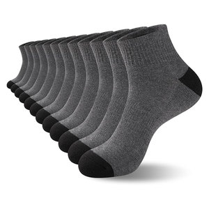 Chaussettes basses pour hommes, lot de 12, confortables, respirantes, décontractées, couleur grise, mélange de coton doux, pour tous les jours, athlétiques - Product Image 1
