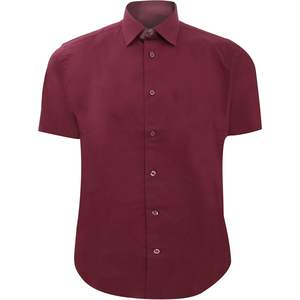 Camisa Entallada de Manga Corta para Hombre, Colección Personalizada, Fácil Cuidado, Talla 15.5, Blanca - Product Image 4