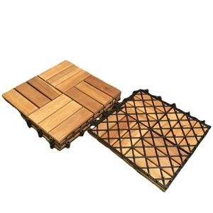 Azulejos de cubierta de enclavamiento duraderos económicos de fábrica de Vietnam, suelo de madera impermeable liso moderno, cubierta de Acacia antideslizante para - Product Image 5