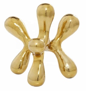 Nouvelle arrivée métal abstrait décoratif Sculpture Accent Figurine moderne Sculptures de l'Inde pour étagères Table étagère décor - Product Image 1