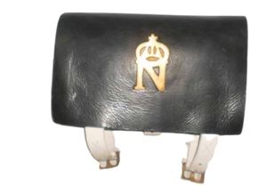 Bolsa de Caza Negra de PU, Ligera, Estilo Napoleónico Francés, para Cartuchos - Product Image 5