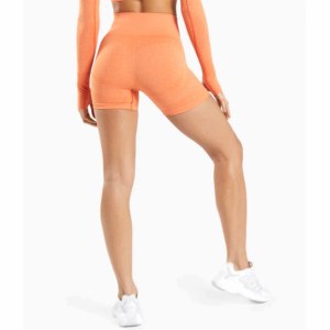 Shorts de sport taille haute en tricot 100 % coton pour femme, respirants, séchage rapide, taille élastique, style streetwear - Product Image 6