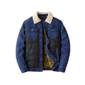 2026 veste en jean d'hiver de haute qualité pour hommes coupe-vent respirant écologique col rabattu - Product Image 1