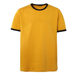 Camiseta Alpha Old Gold con Letras Griegas Impresas y Bordadas, Camiseta Universitaria de Algodón y Poliéster Unisex, Proveedor de Ropa al por Mayor con Logotipo OEM - Product Image 1