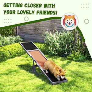 Altalena per Cani in Legno Resistente alle Intemperie, 210 cm L x 40 cm L x 35 cm H, Grigia, per Addestramento ed Esercizio - Product Image 5