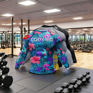 เสื้อแรชการ์ดผู้ชาย แห้งเร็ว สวมใส่สบาย ลดราคา เสื้อแรชการ์ดผู้ชาย แขนยาว สีพื้น สำหรับออกกำลังกาย - Product Image 1