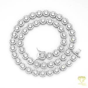 Elegante Collar de Diamantes Cultivados en Laboratorio, Plata de Ley 925, Joyería de Alta Gama para Importadores, Minoristas y Colecciones de Moda - Product Image 2
