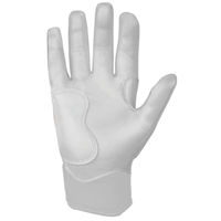 Gants de frappe en cuir Cabretta blancs de qualité supérieure, légers et durables, avec logo Lightning, fermeture auto-agrippante, unisexe, pour adultes