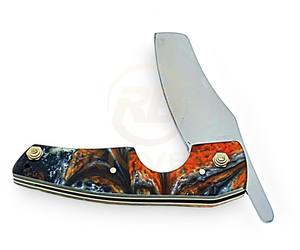 Cortador de Cigarros Hecho a Mano con Mango de Resina – Cuchillo Plegable para Cigarros de Acero Inoxidable de Primera Calidad - Product Image 3