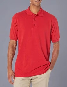 Polo homme bleu ciel, coupe slim, manches courtes, en coton mélangé respirant, élégant, mode estivale, vêtement décontracté. - Product Image 1